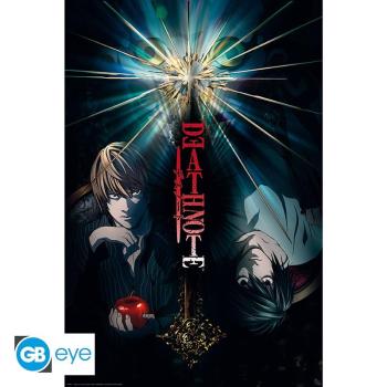 DEATH NOTE - Poster Maxi "Duo"  Zwei gegensätzliche Visionen der Gerechtigkeit. Der größte Detektiv aller Zeiten im Gegensatz zum letzten Besitzer des Todesnote, der bereit ist, alles zu tun, um die Welt zu verändern. Wer wird der große Gewinner sein? L o